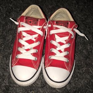 Red Converse used but in good shape